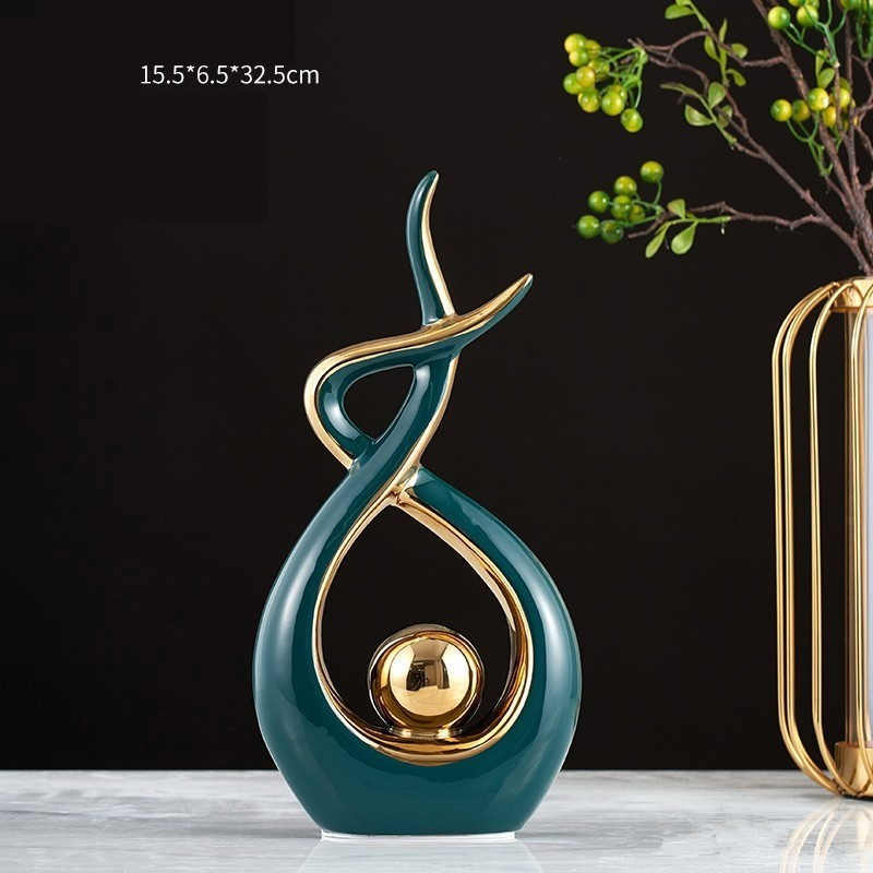 Modern Minimalist Ceramic Ornaments Light Luxury Home - Ectron Online