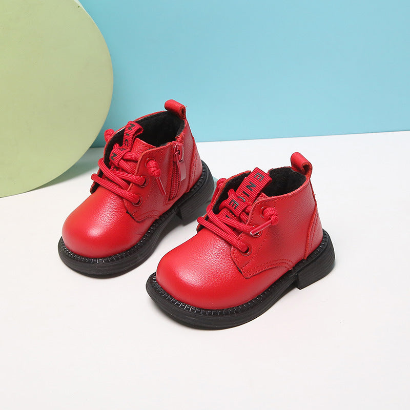 Baby Soft-soled Toddler Shoes Boys' Short Winter Children's Boots