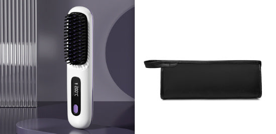 LCD USB Charging Ceramic Heating Electric Portable Straight Comb