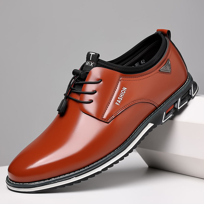 Plus Size Casual Leather Shoes Male