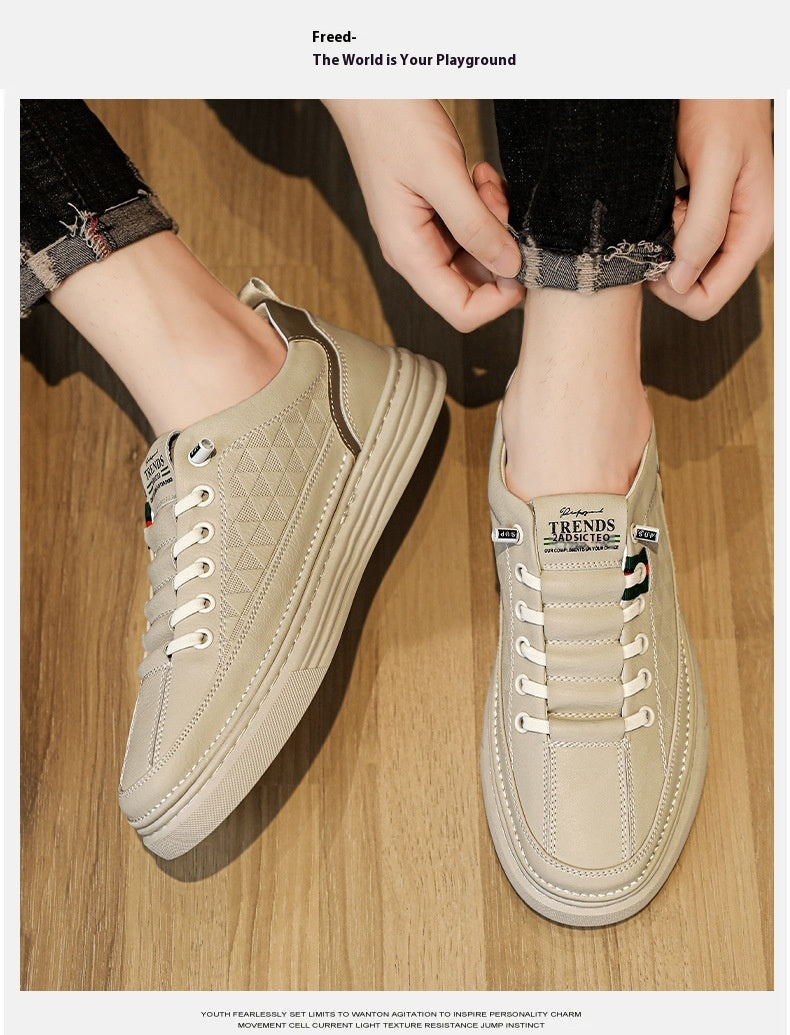 Men's Breathable Soft Soled Flats Leather Shoes