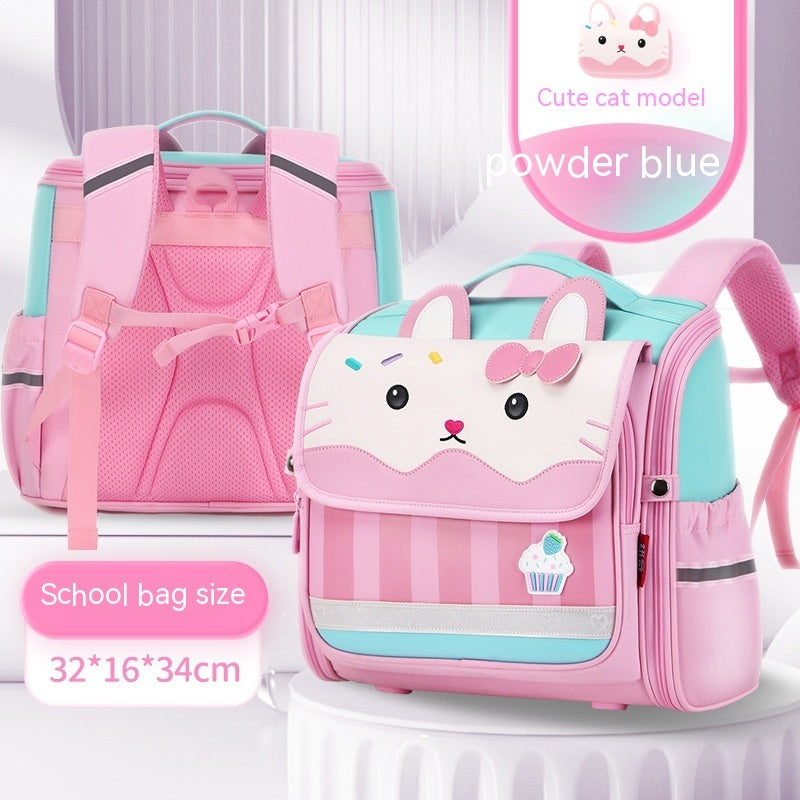 Raw Schoolbag Backpack Spine Protection Female