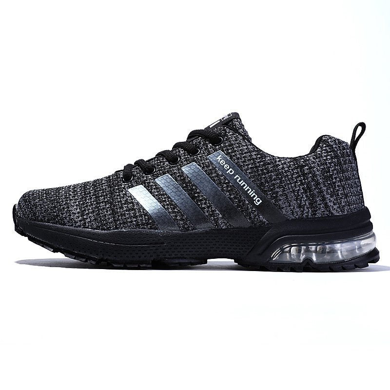 Large Size Fly Woven Running Air Cushion Sneakers Men's Summer