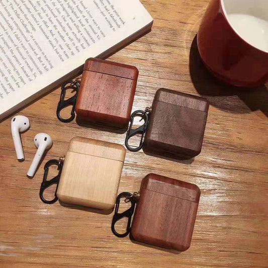 Compatible with Apple, Compatible with Apple , Solid wood bluetooth earphone case - Ectron Online
