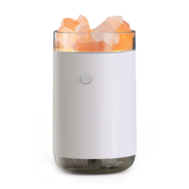 Air Humidifier Crystal Salt Stone Desktop Aromatherapy Essential Oil Ultrasonic Diffuser With LED Lamp Bedroom Home Humidifier - Ectron Online