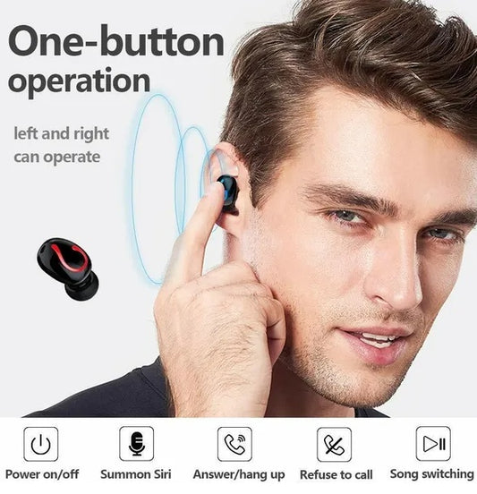 TWS Bluetooth 5.1 Wireless Earbuds | IPX7 Waterproof Stereo Headphones