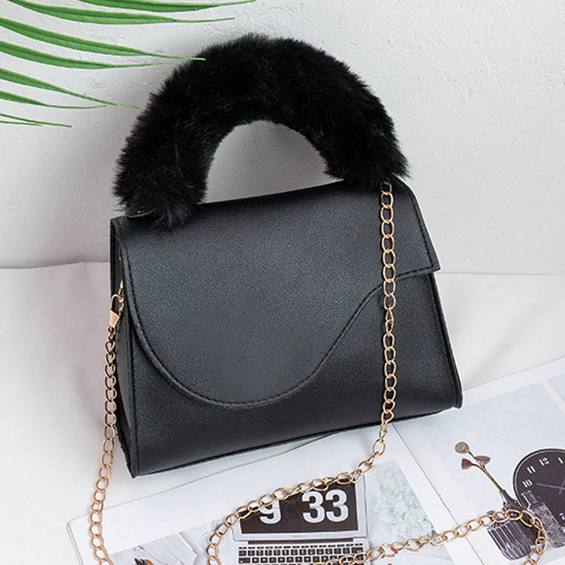 Plain Mao Wrist Chain Mobile Phone Bag