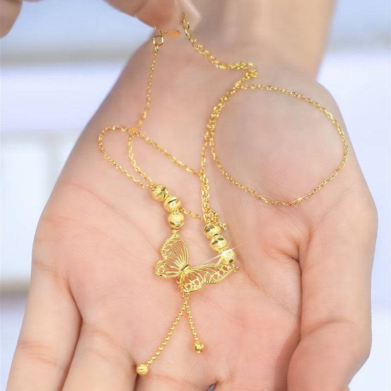 Fairy Butterfly Tassel Necklace Women's Design Fashion