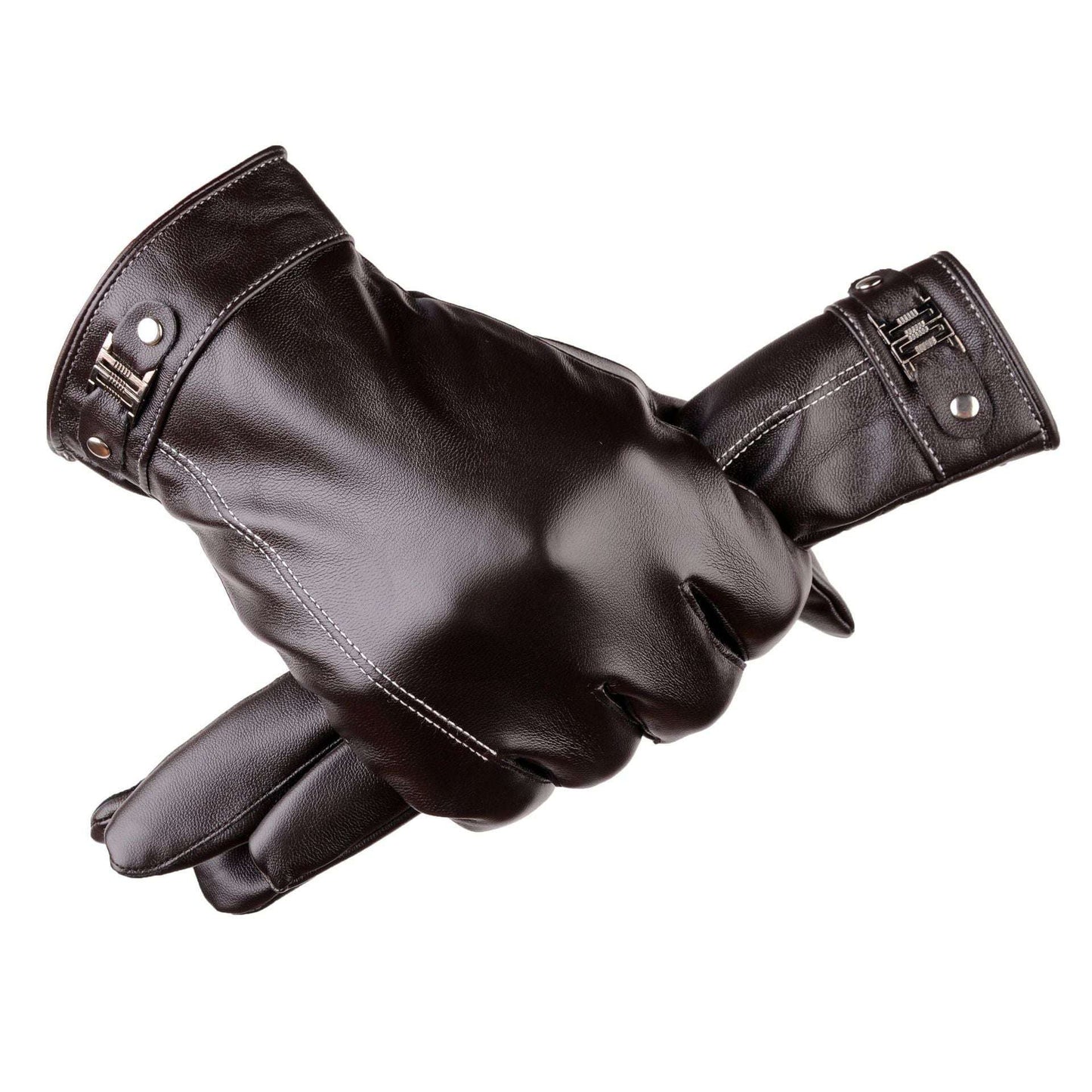 Men's Winter Outdoors Cycling Thickened Fleece-lined Warm Touch Screen Gloves