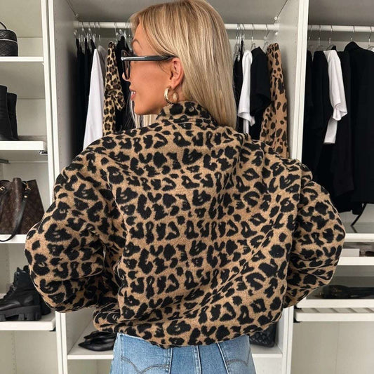 Vintage Leopard Print Jacket - Spring & Autumn Coat for Women Spring And Autumn Vintage Leopard Print | Ectron Online