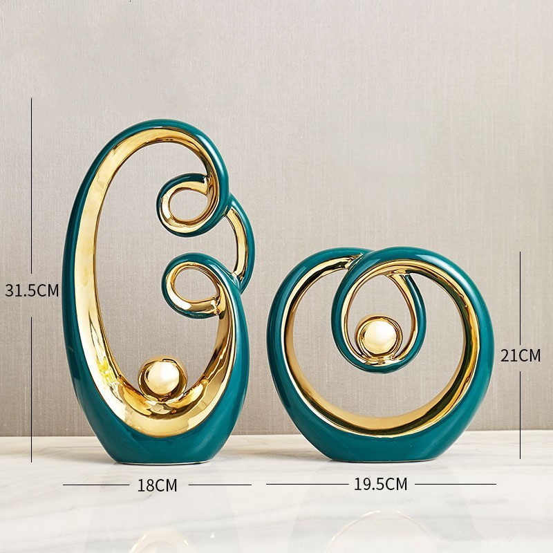 Modern Minimalist Ceramic Ornaments Light Luxury Home - Ectron Online