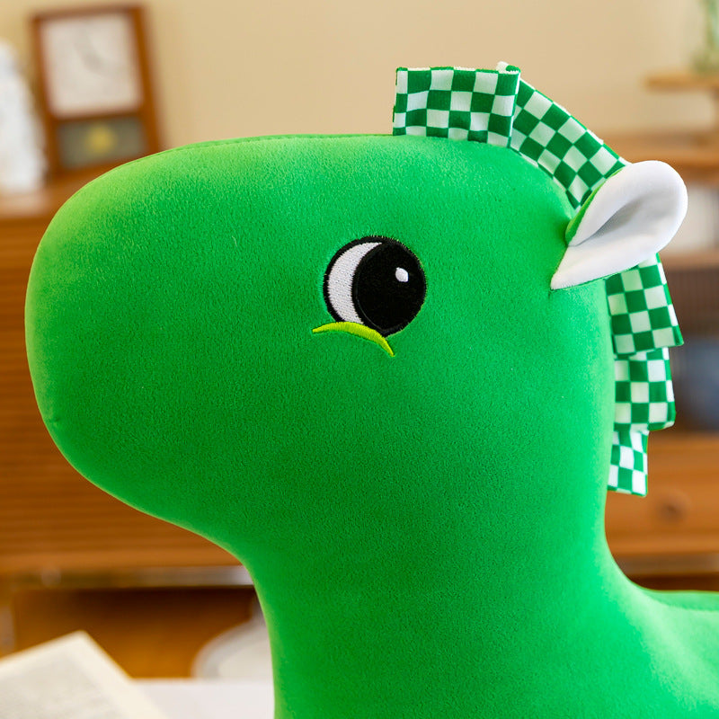 New Net Red Green Horse Pass Code Plush Toy Green Pony Doll Plush Toy Health Code Activity Doll - Ectron Online