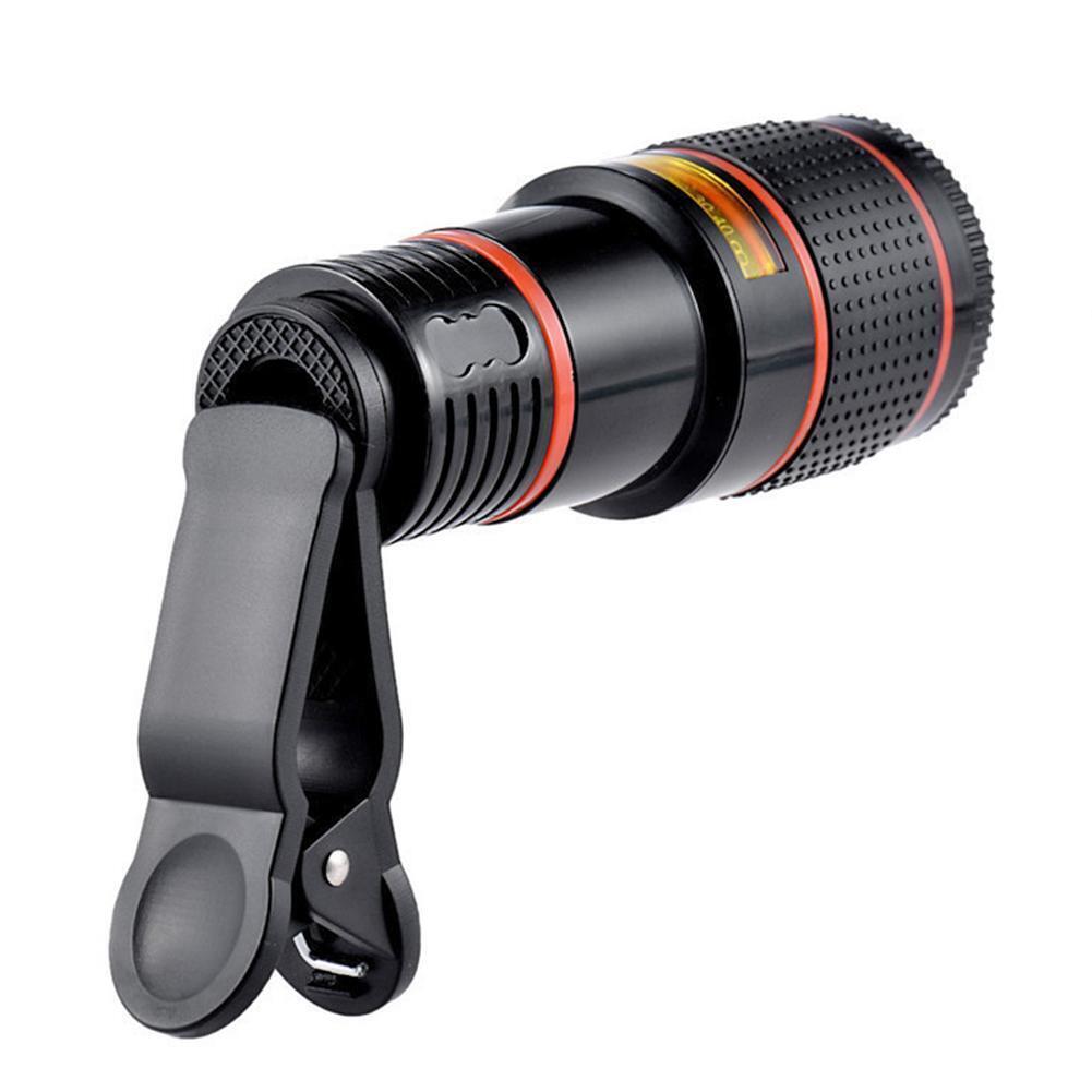 HD 8X Clip On Optical Zoom Telescope Camera Lens For Universal Mobile Cell Phone - Ectron Online