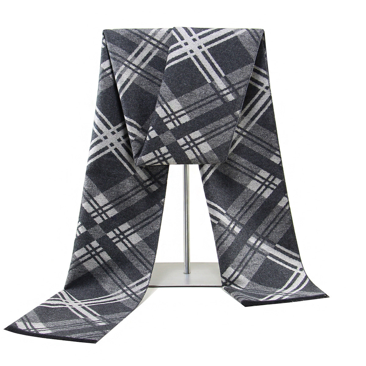 Men's Scarf European And American Cashmere Autumn And Winter Business Plaid
