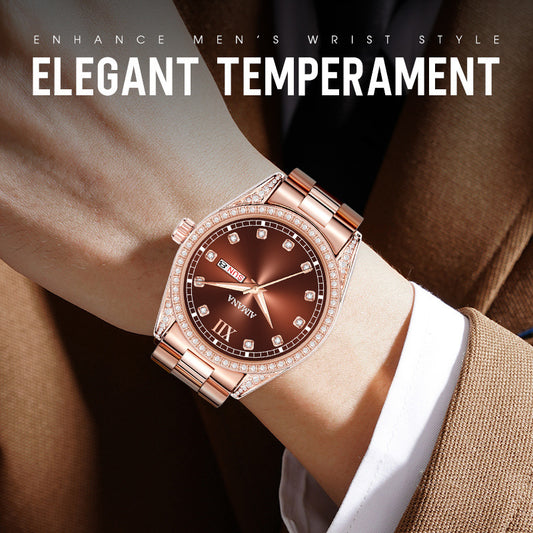 Log Series Diamond Disc Quartz Women's Watch