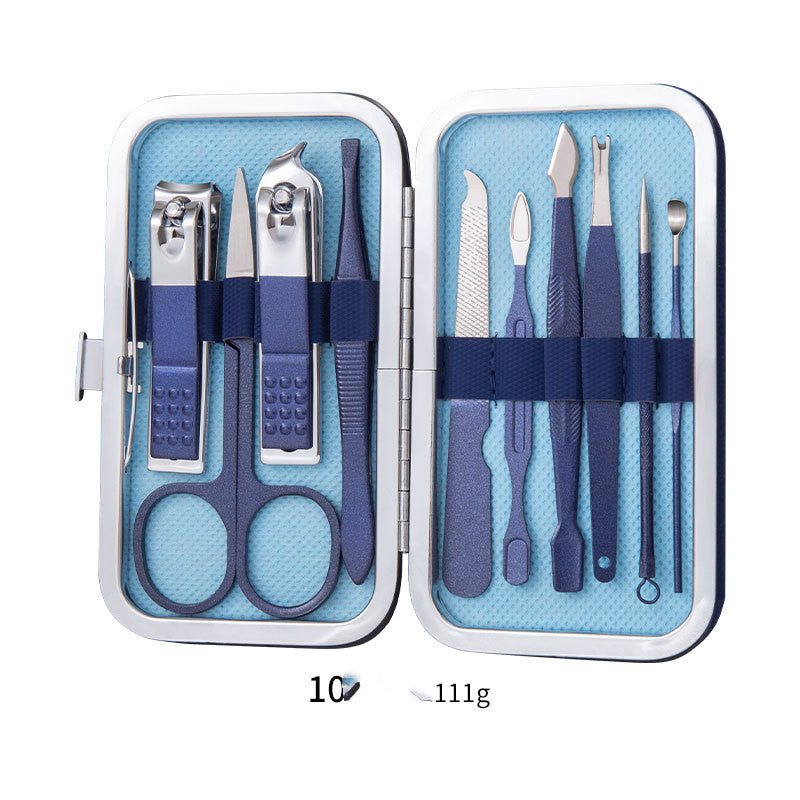Professional Scissors Nail Clippers Set Ear Spoon Dead Skin Pliers Nail Cutting Pliers Pedicure Knife Nail Groove Trimmers - Ectron Online