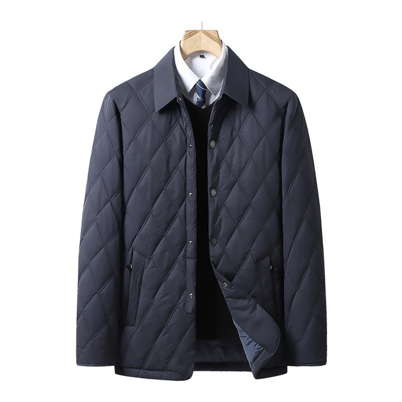 Middle-aged And Elderly Padded Jacket Warm Business Cotton-padded Casual Coat