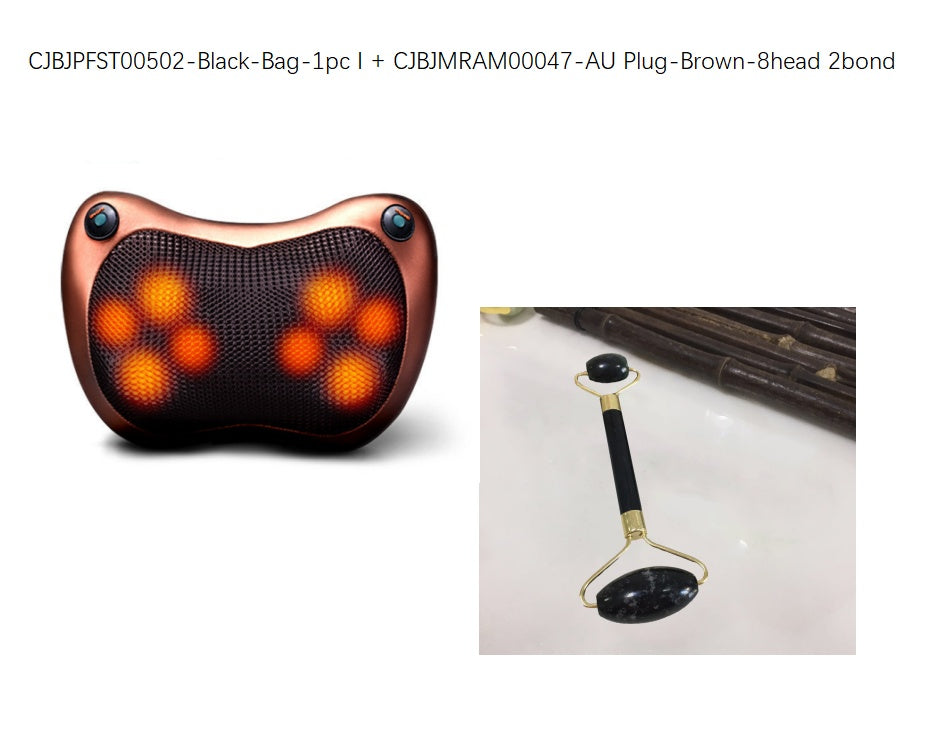 Electric Infrared Heating Kneading Neck Shoulder Back Body Spa Massage Pillow Car Chair Shiatsu Massager Masaj Device - Ectron Online