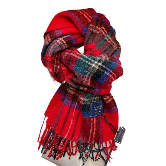 Men's Wool Scarf Wool Scarf Men's Winter Red New Style Fr | Ectron Online