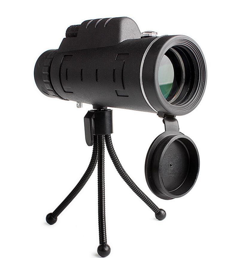 Compatible with Apple, Monocular Telescope Zoom Scope with Compass Phone Clip Tripod - Ectron Online