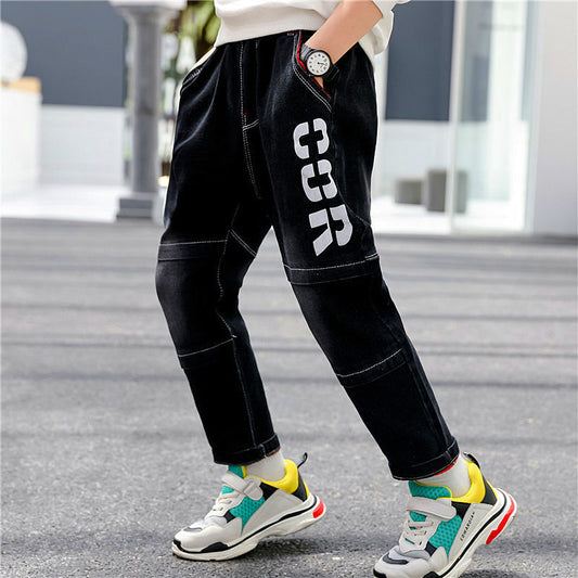 Boys' Velvet Jeans | Autumn & Winter Boys Jeans Autumn And Winter New One-pie | Ectron Online