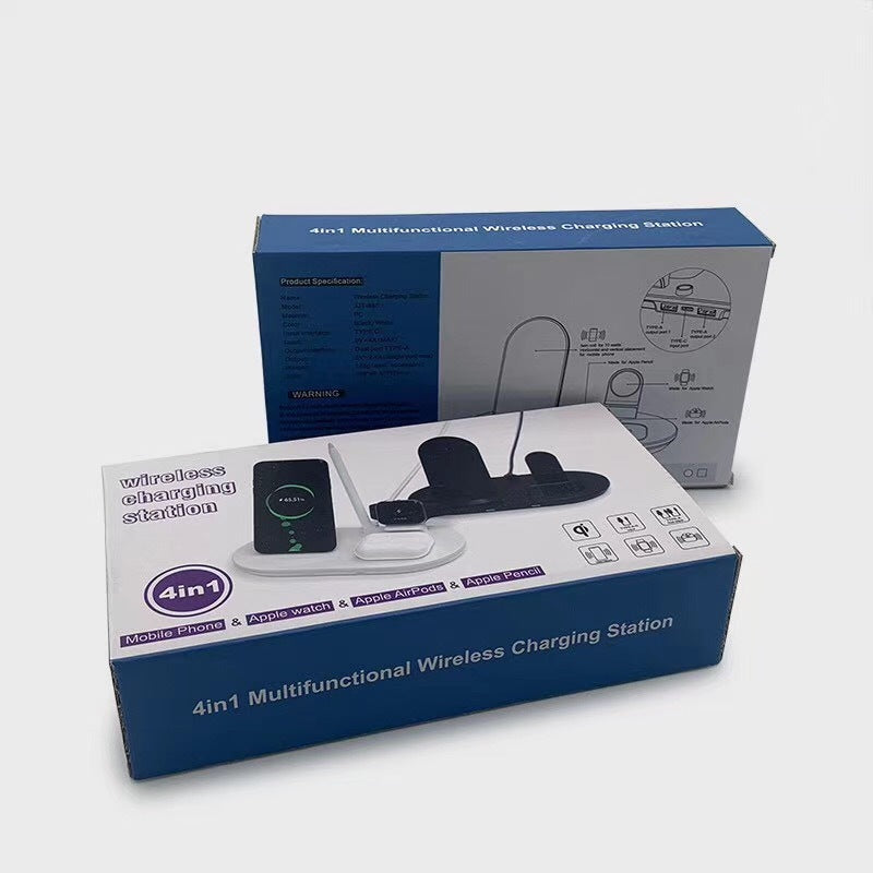 Three-In-One Wireless Charger 10W Mobile Phone Wireless Charging Four-In-One Wireless Charging Stand - Ectron Online