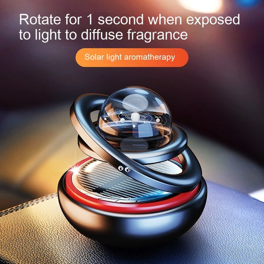 Solar Rotating Car Aroma Decoration Aluminum Alloy - Ectron Online