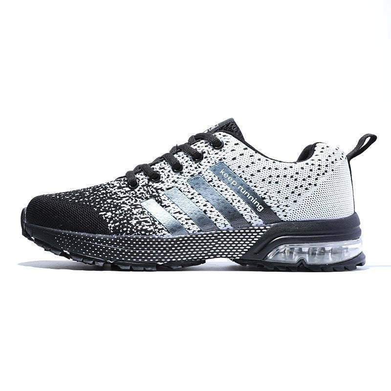 Large Size Fly Woven Running Air Cushion Sneakers Men's Summer