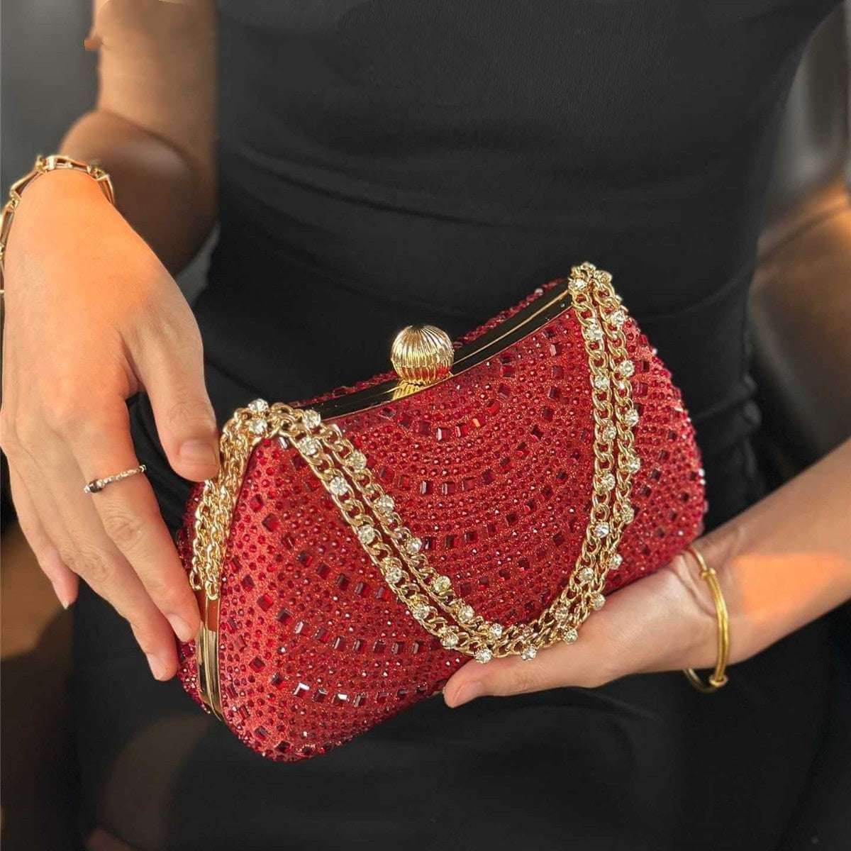 High-End Sparkling Diamond Handbag High-end Socialite Full Of Sparkling Dia | Ectron Online