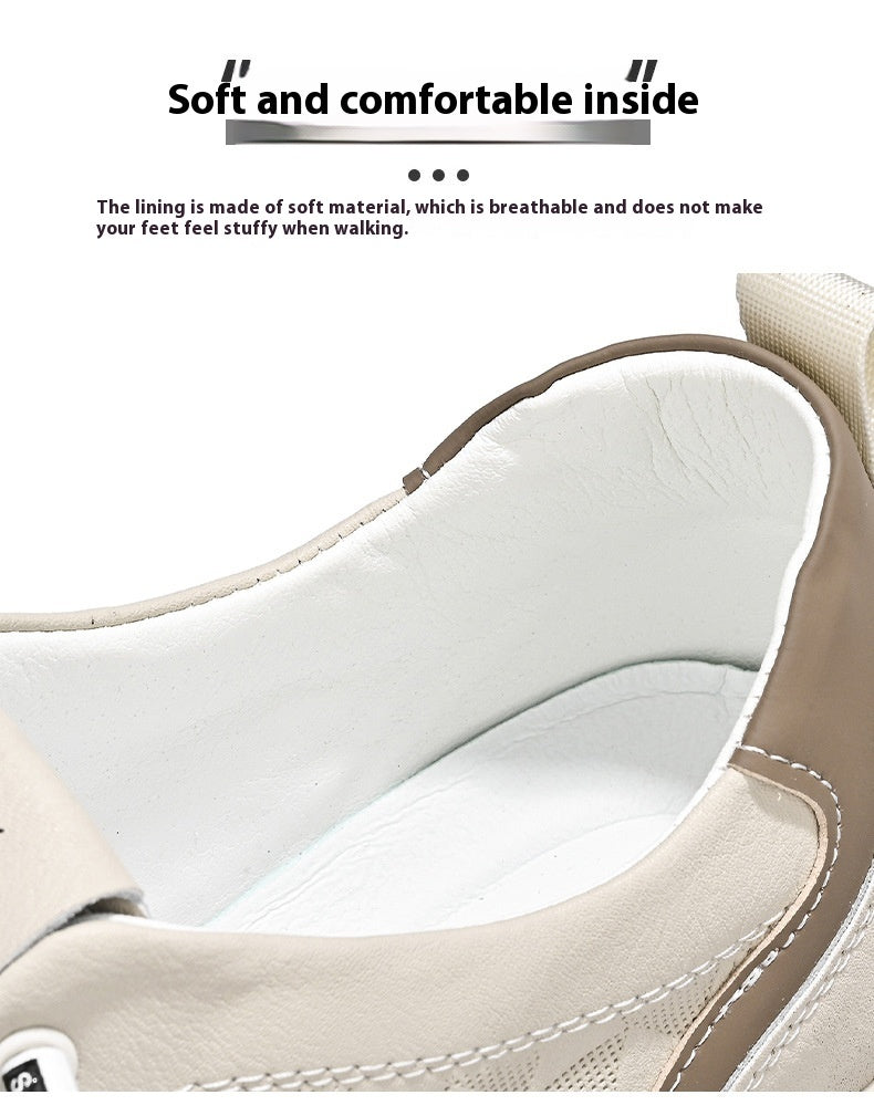 Men's Breathable Soft Soled Flats Leather Shoes