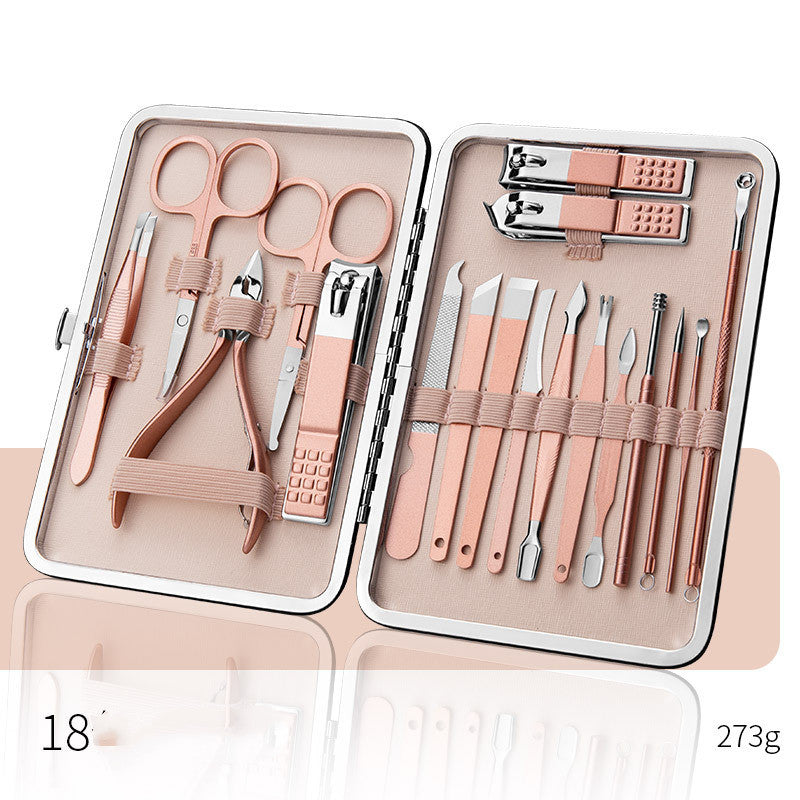 Professional Scissors Nail Clippers Set Ear Spoon Dead Skin Pliers Nail Cutting Pliers Pedicure Knife Nail Groove Trimmers - Ectron Online