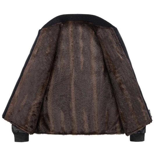 Middle-Aged Fleece-Lined Detachable Two-Piece Winter Coat Middle-aged And Elderly Fleece-lined Thi | Ectron Online