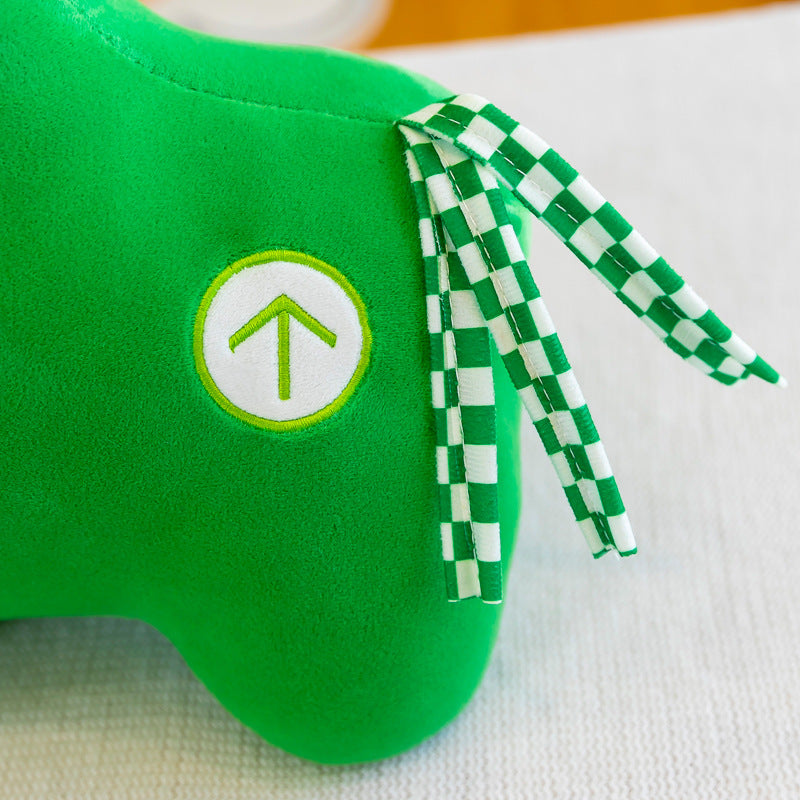 New Net Red Green Horse Pass Code Plush Toy Green Pony Doll Plush Toy Health Code Activity Doll - Ectron Online
