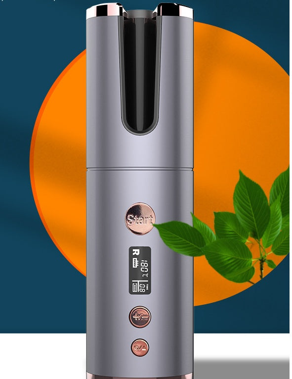 Wireless Rechargeable Curling Iron Electric Hair Curler Fully Automatic Rotating Portable Hairdresser - Ectron Online