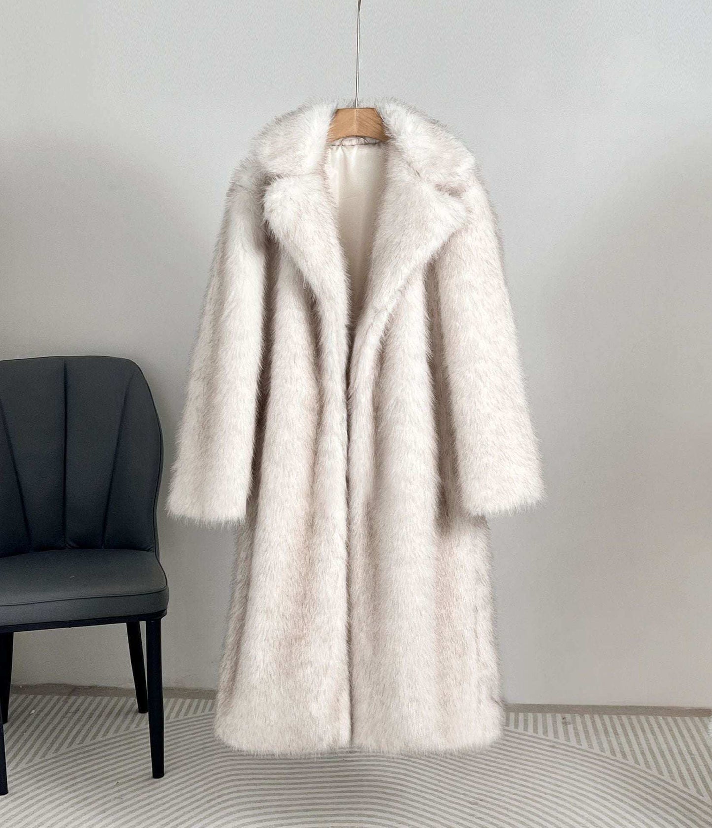 Extended Faux Fur Overcoat Autumn And Winter Extended Imitation Fur | Ectron Online