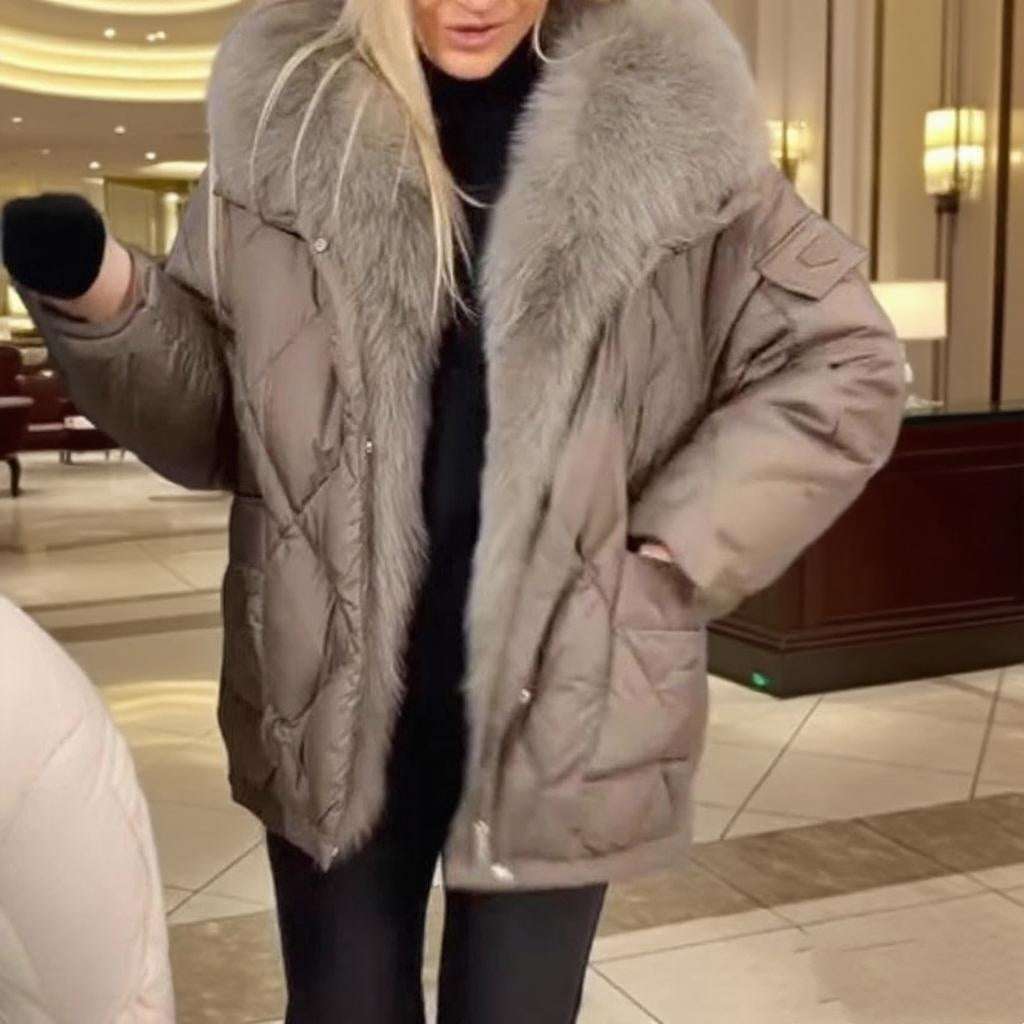 Fashion Women's Hooded Cotton Jacket - Mid-length Style Fashion Women's Wear Mid-length Hooded C | Ectron Online