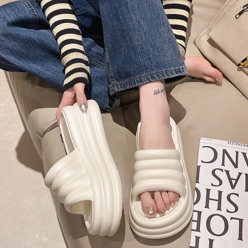 Outdoor Wear Deodorant Cross-border Hot Sale EVA Thick Bottom Wear-resistant Indoor Slippers