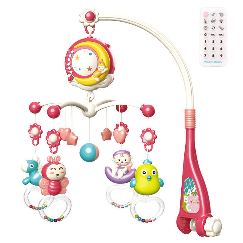 Baby Rattles Crib Mobiles Toy Holder Rotating Mobile Bed Bell Musical Box Projection Newborn Infant Baby Boy Toys - Ectron Online