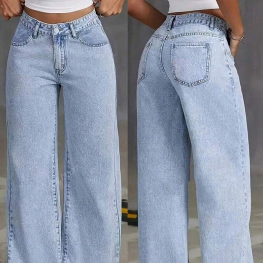 Sweet & Spicy Style High Waist Straight Jeans - Trendy Sweet And Spicy Style High Waist Straigh | Ectron Online