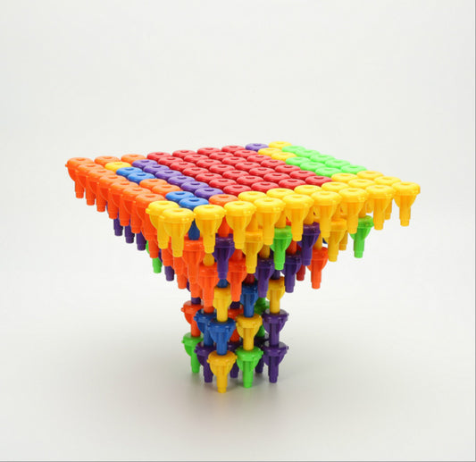 New Children's Educational Early Education Building Blocks 96PCS Color Chess Pieces DIY Multi-Functional Assembled Building Blocks Toys - Ectron Online