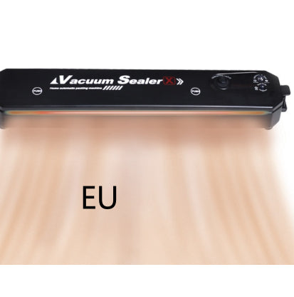Black vacuum sealer with EU label
