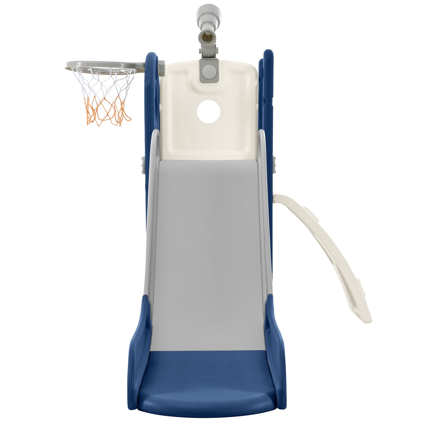 Freestanding Spaceship Set with Slide, Telescope and Basketball Hoop, Golf Holes for Toddlers, Kids Climbers Playground - Ectron Online