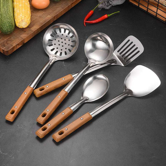 Stainless Steel Stir-Fry Utensil Set