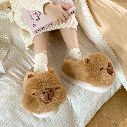 Women's Winter Bag Heel Outer Wear Home Cotton Slippers
