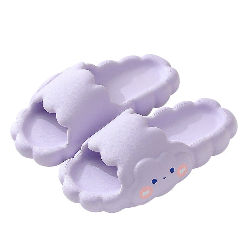 Summer Cartoon Indoor Home Thick Bottom Cloud Slippers