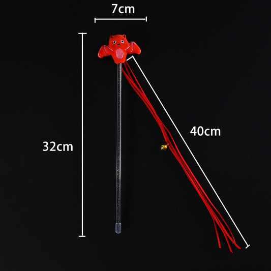 Halloween Cat Teaser Stick – Plush Spider, Pumpkin & Bat Halloween Cat Teaser Stick Cartoon Plush | Ectron Online