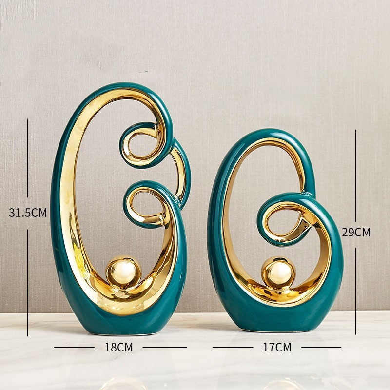 Modern Minimalist Ceramic Ornaments Light Luxury Home - Ectron Online
