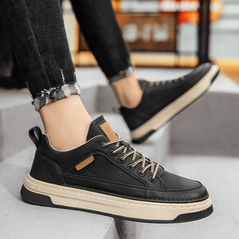 Men's Casual Leather Shoes Waterproof Business Suit