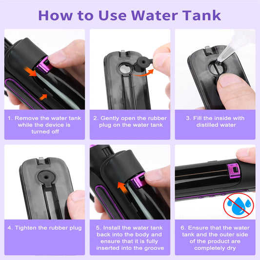 Professional Titanium Steam Hair Straightener