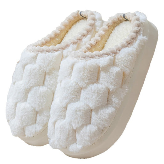 Women's Indoor Non-slip Thick Bottom And Warm Keeping Cotton Slippers